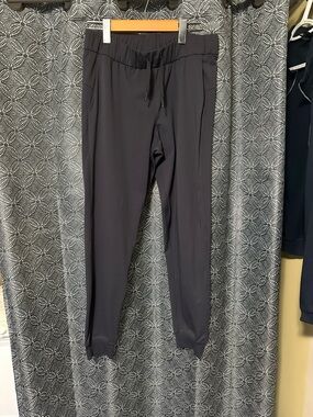 Dark Gray Women's Track Joggers - Drawstring Waist
